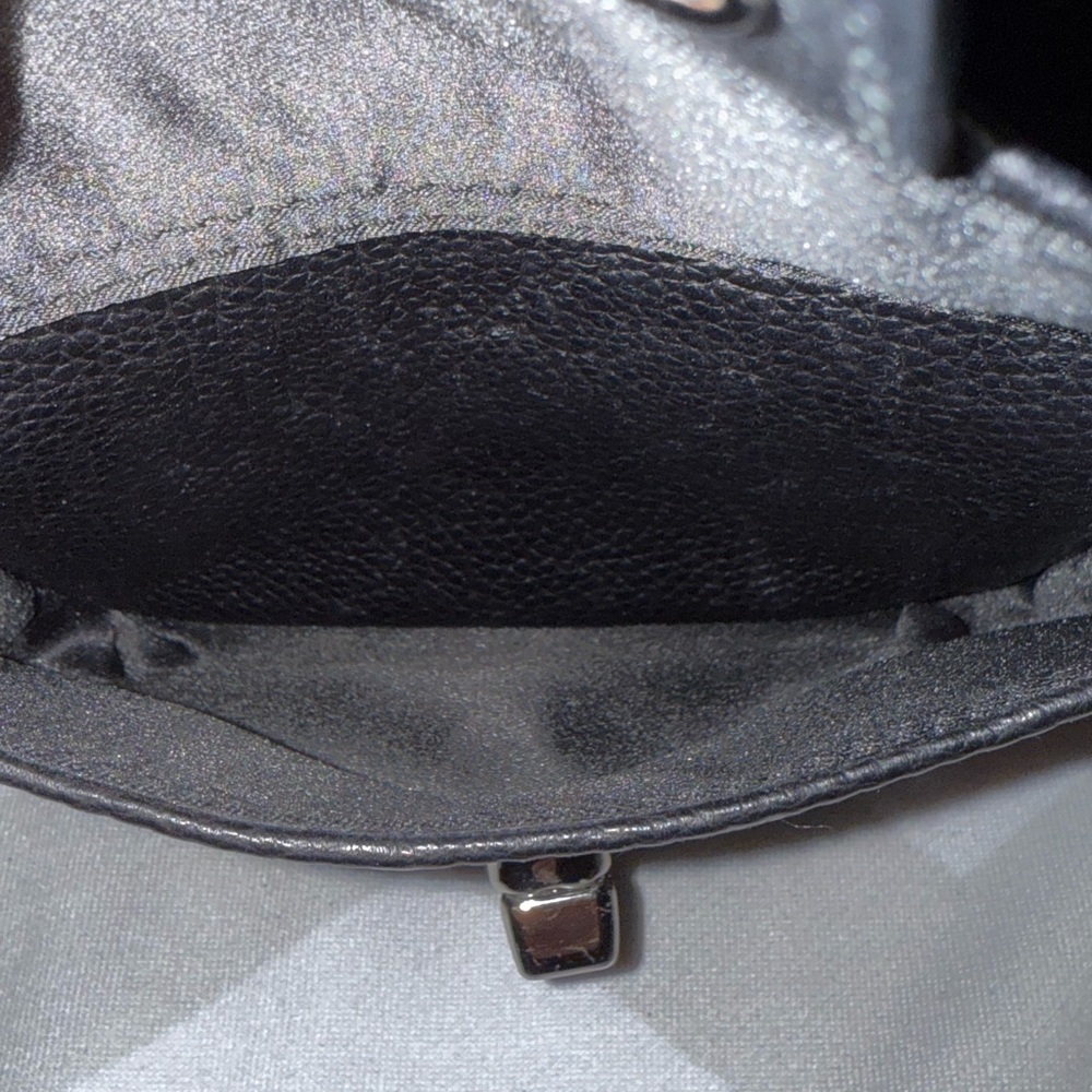 Coach Black Pebbled Leather Crossbody With Turn-lock Pocket & Silver Hardware - Picture 14 of 14